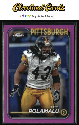 2024 Topps Chrome #162 Troy Polamalu Pink Refractor