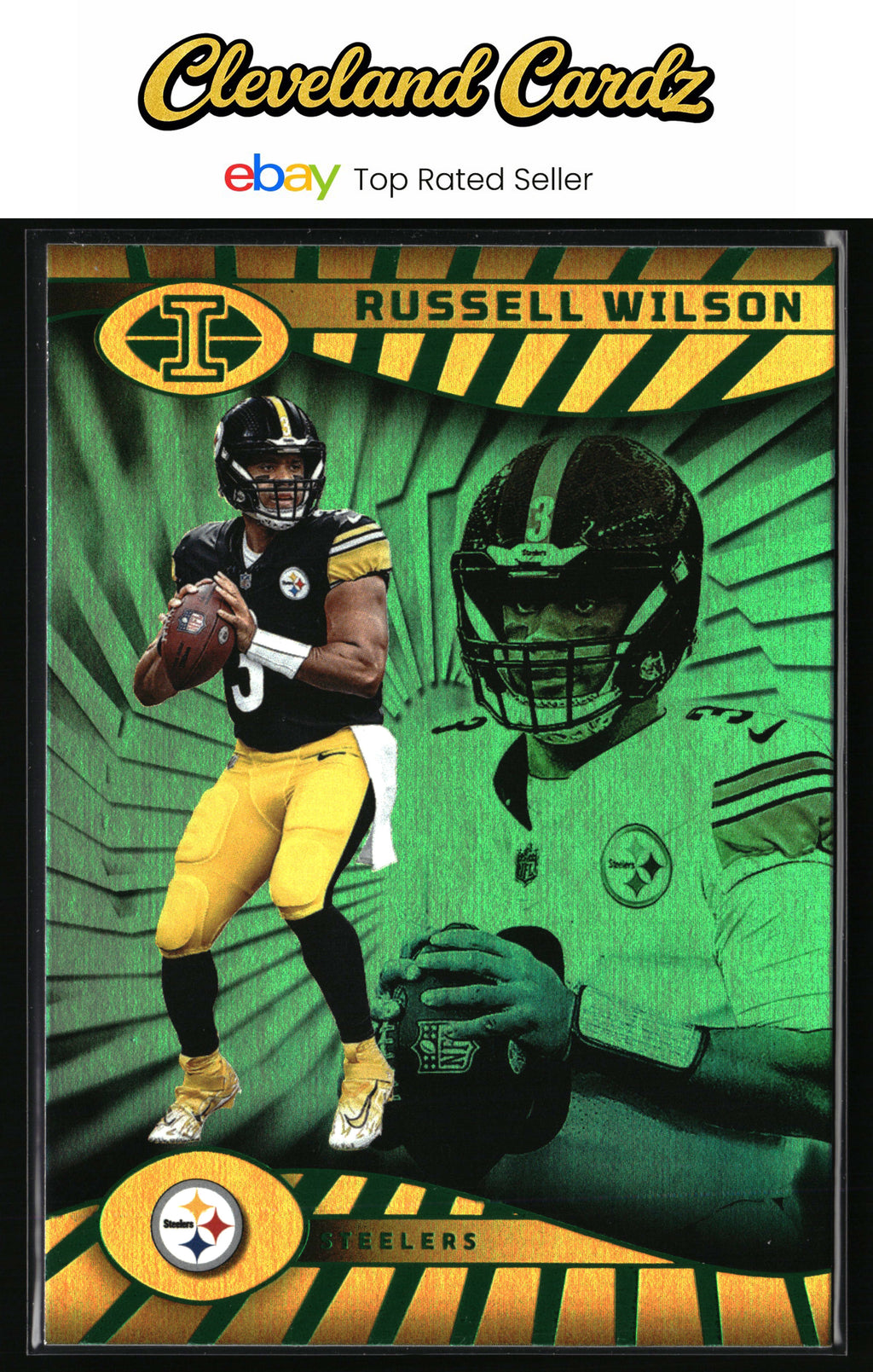 2024 Panini Illusions #74 Russell Wilson Emerald Trophy Collection
