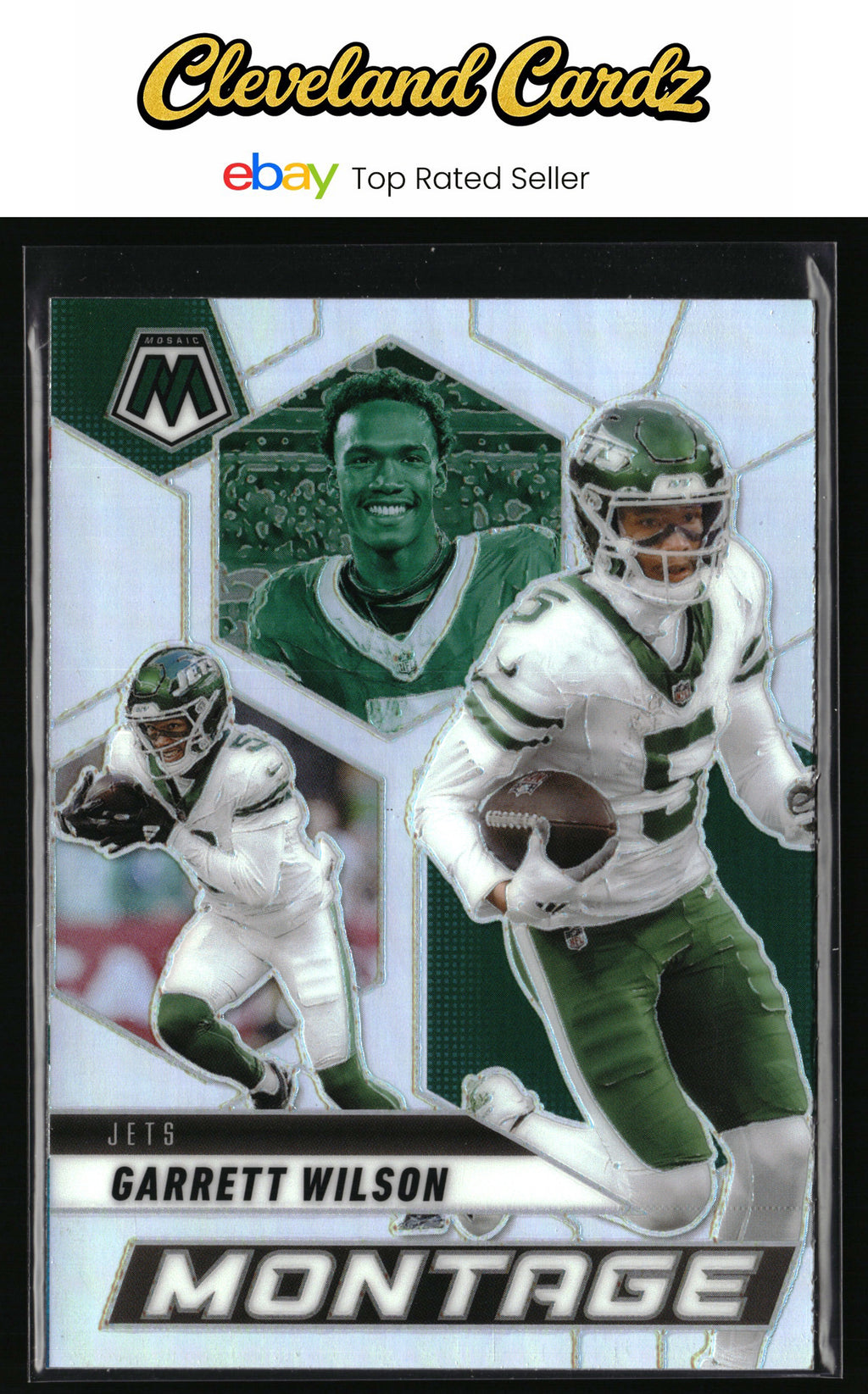 2025 Panini Mosaic #14 Garrett Wilson Montage Silver