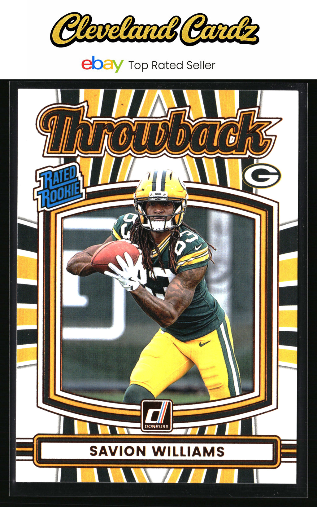 2025 Donruss #43 Savion Williams Rated Rookies Throwback