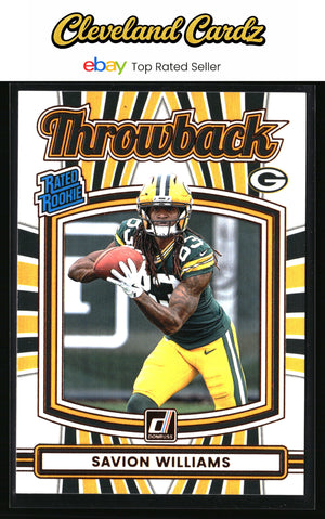 2025 Donruss #43 Savion Williams Rated Rookies Throwback
