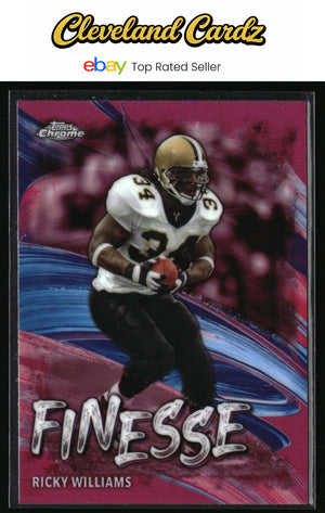 2024 Topps Chrome #F-15 Ricky Williams Finesse Pink Refactor