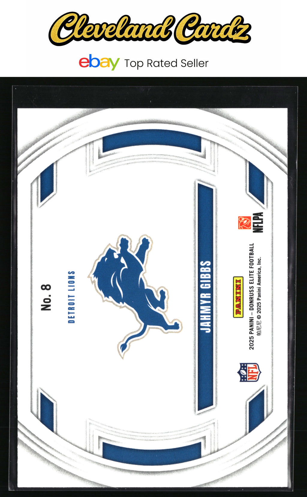 2025 Donruss Elite #8 Jahmyr Gibbs Field Vision