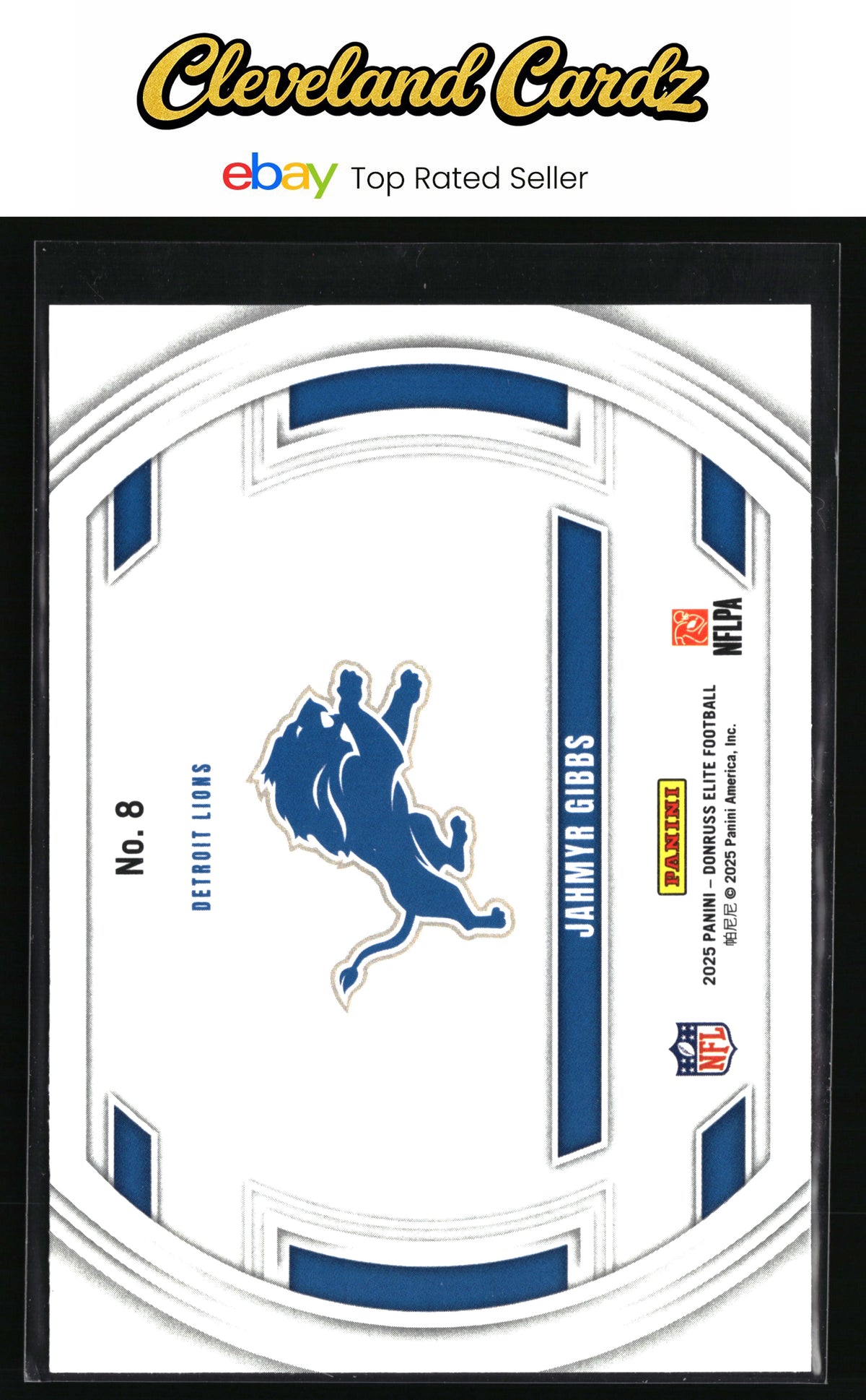 2025 Donruss Elite #8 Jahmyr Gibbs Field Vision