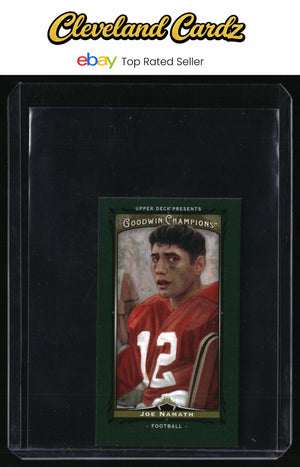 2013 Upper Deck Goodwin Champions #10 Joe Namath Mini Green