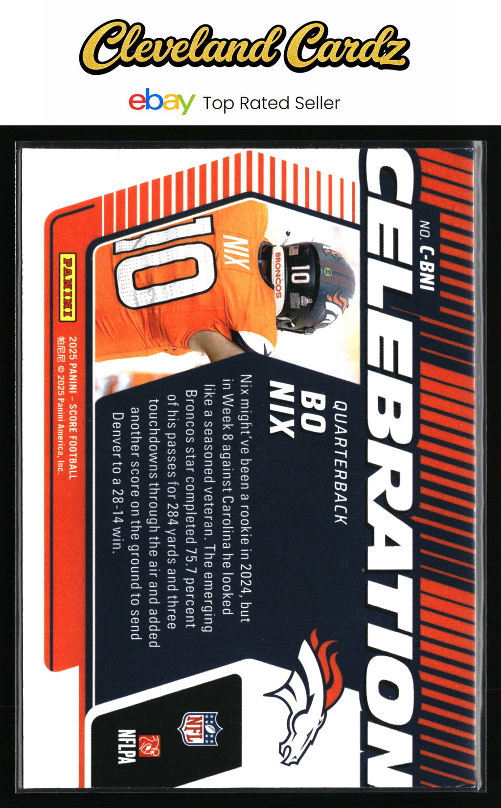 2025 Score #C-BNI Bo Nix Celebration