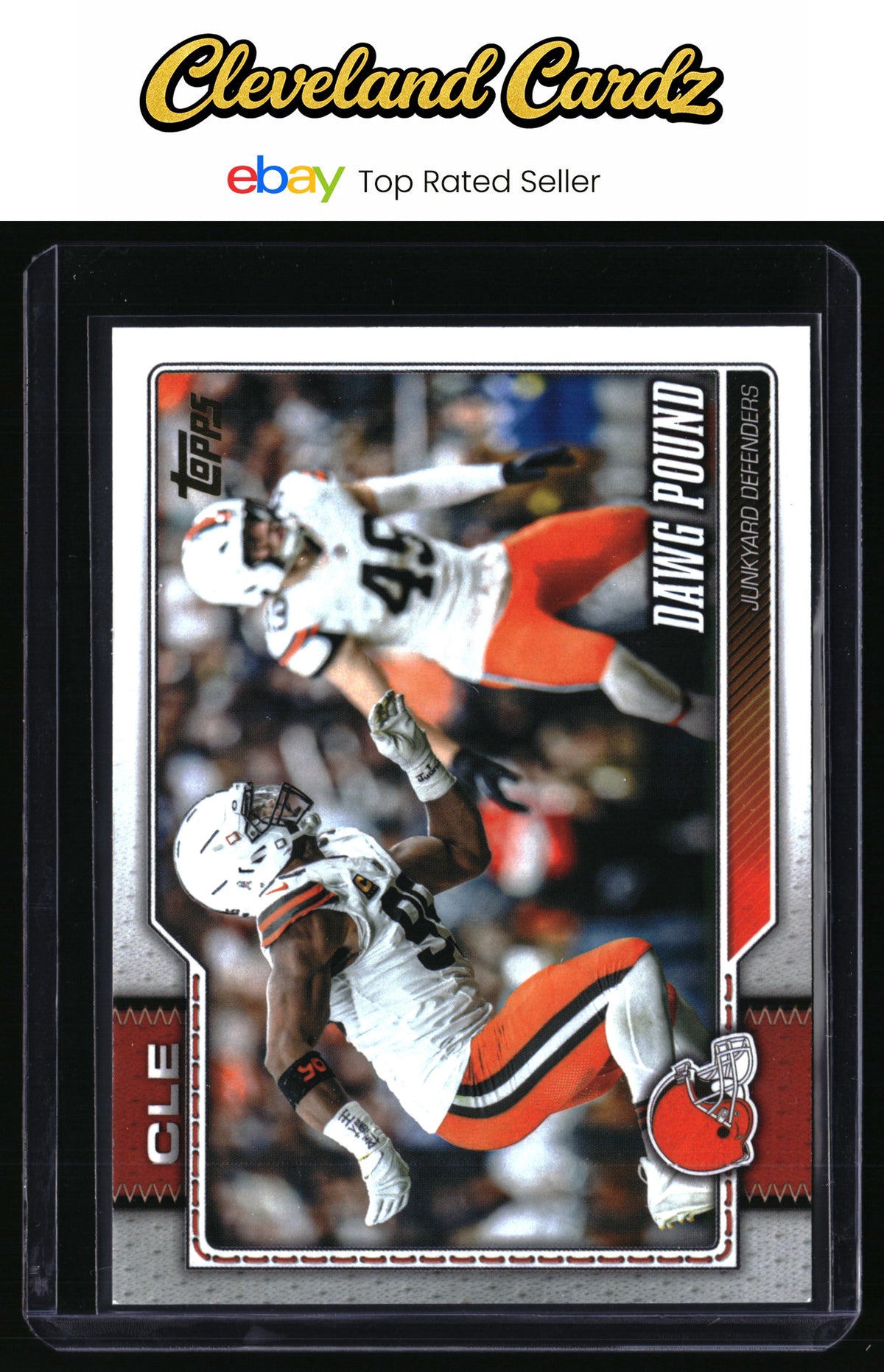 2026 Topps Flagship #295 Dawg Pound Golden Mirror Variations SSP