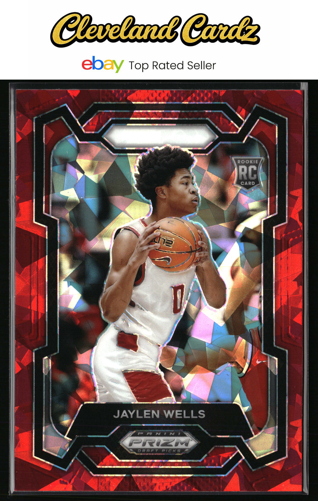 2024 Panini Prizm Draft Picks #31 Jaylen Wells Prizms Red Ice