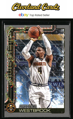 2025-26 Topps Holiday #H81 Russell Westbrook Glitter Holiday