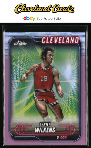 2024-25 Topps Chrome #14 Lenny Wilkens Pink Refractor