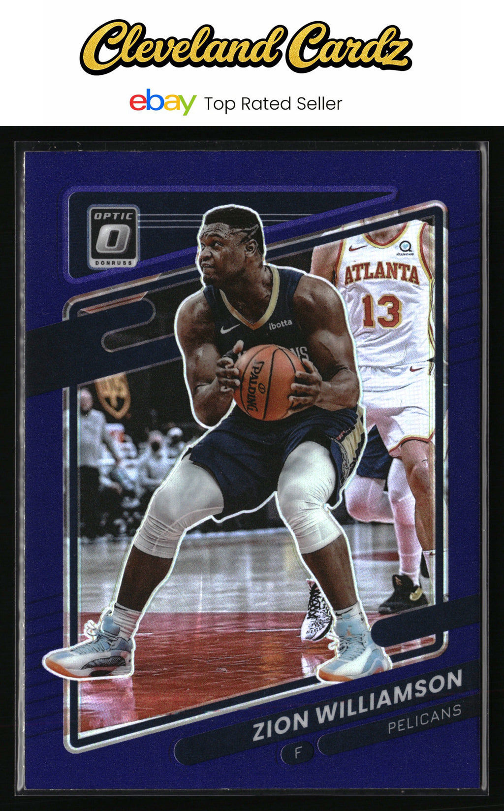 2021-22 Donruss Optic #95 Zion Williamson Purple