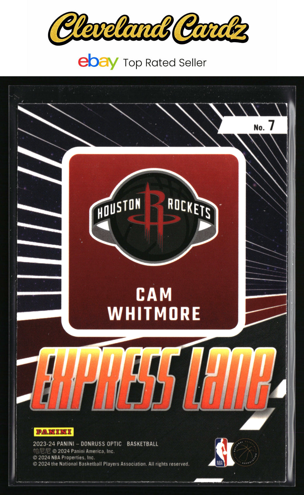 2023-24 Donruss Optic #7 Cam Whitmore Express Lane