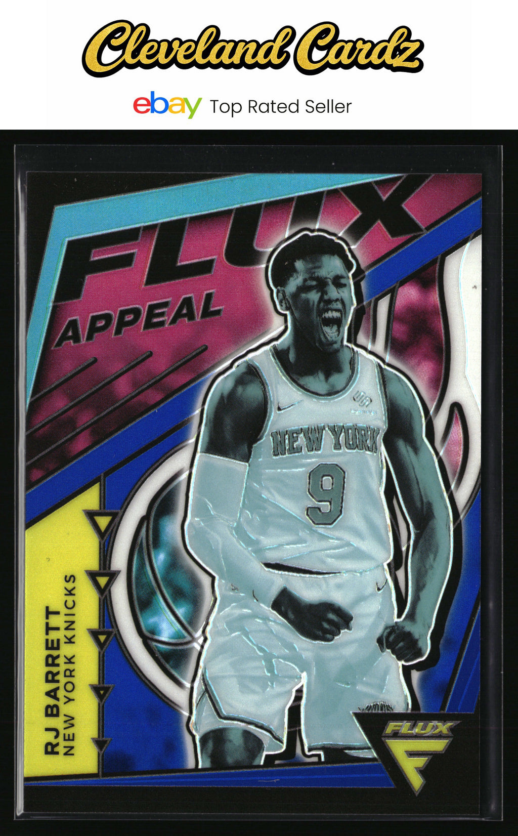 2020-21 Panini Flux #3 RJ Barrett Flux Appeal Blue #/99