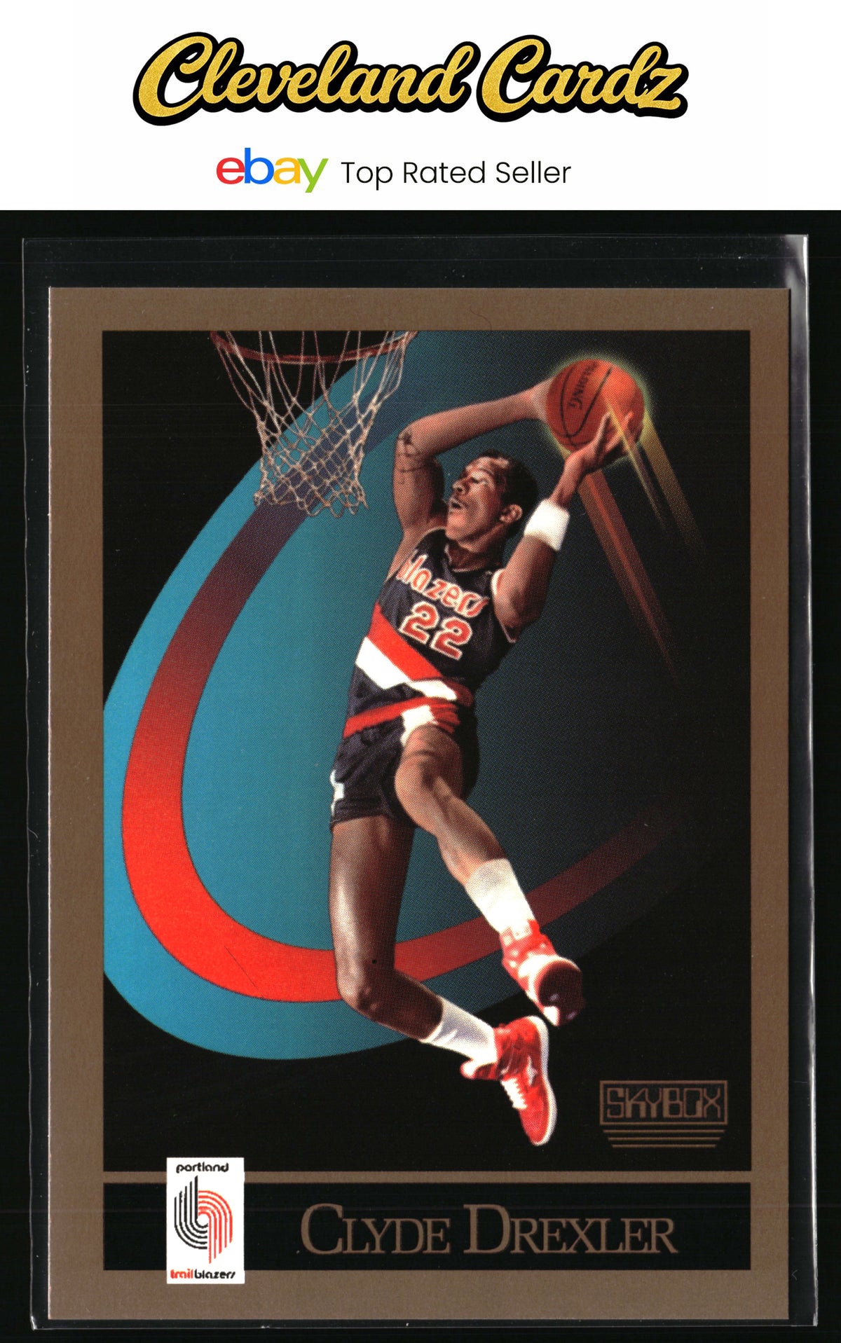 1990-91 SkyBox #233 Clyde Drexler