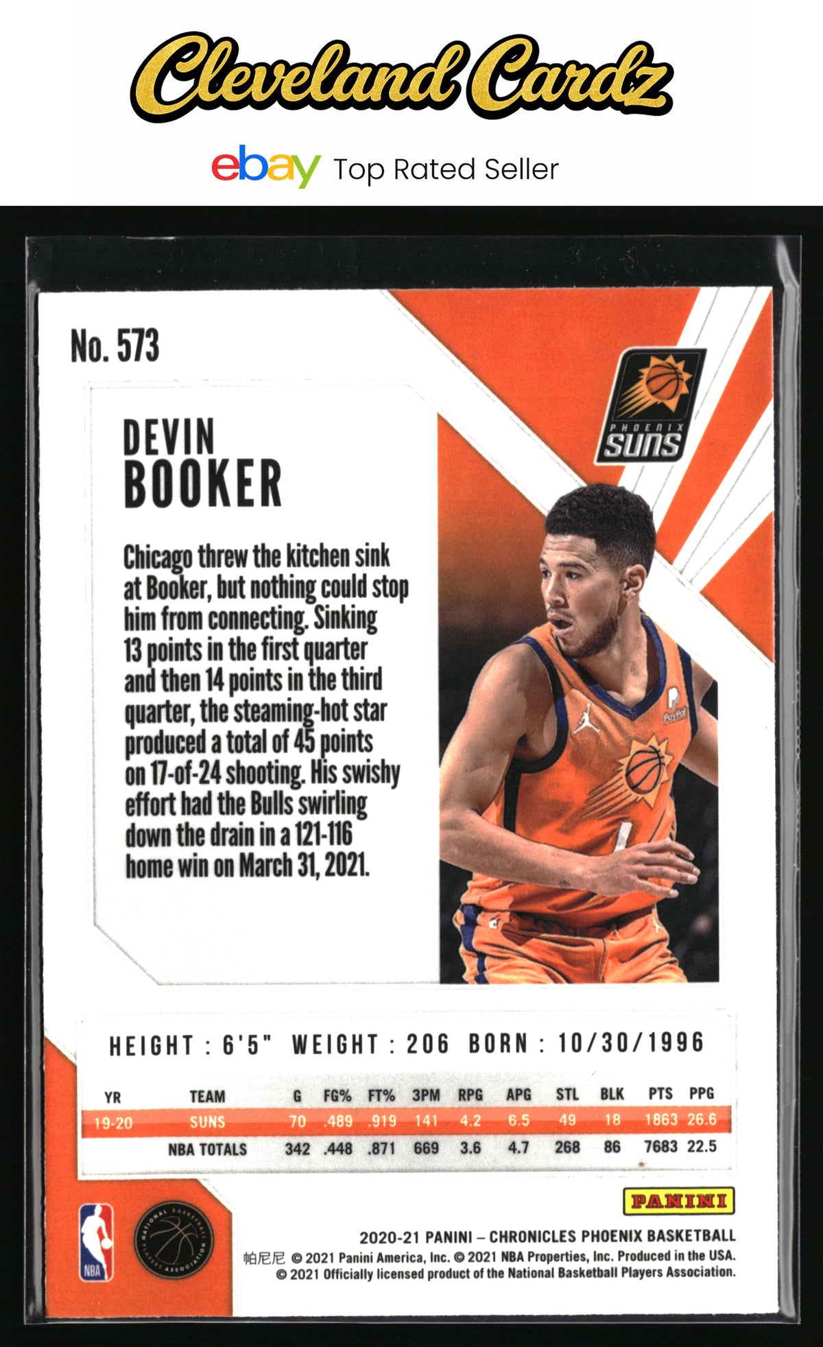 2020-21 Panini Chronicles #573 Devin Booker