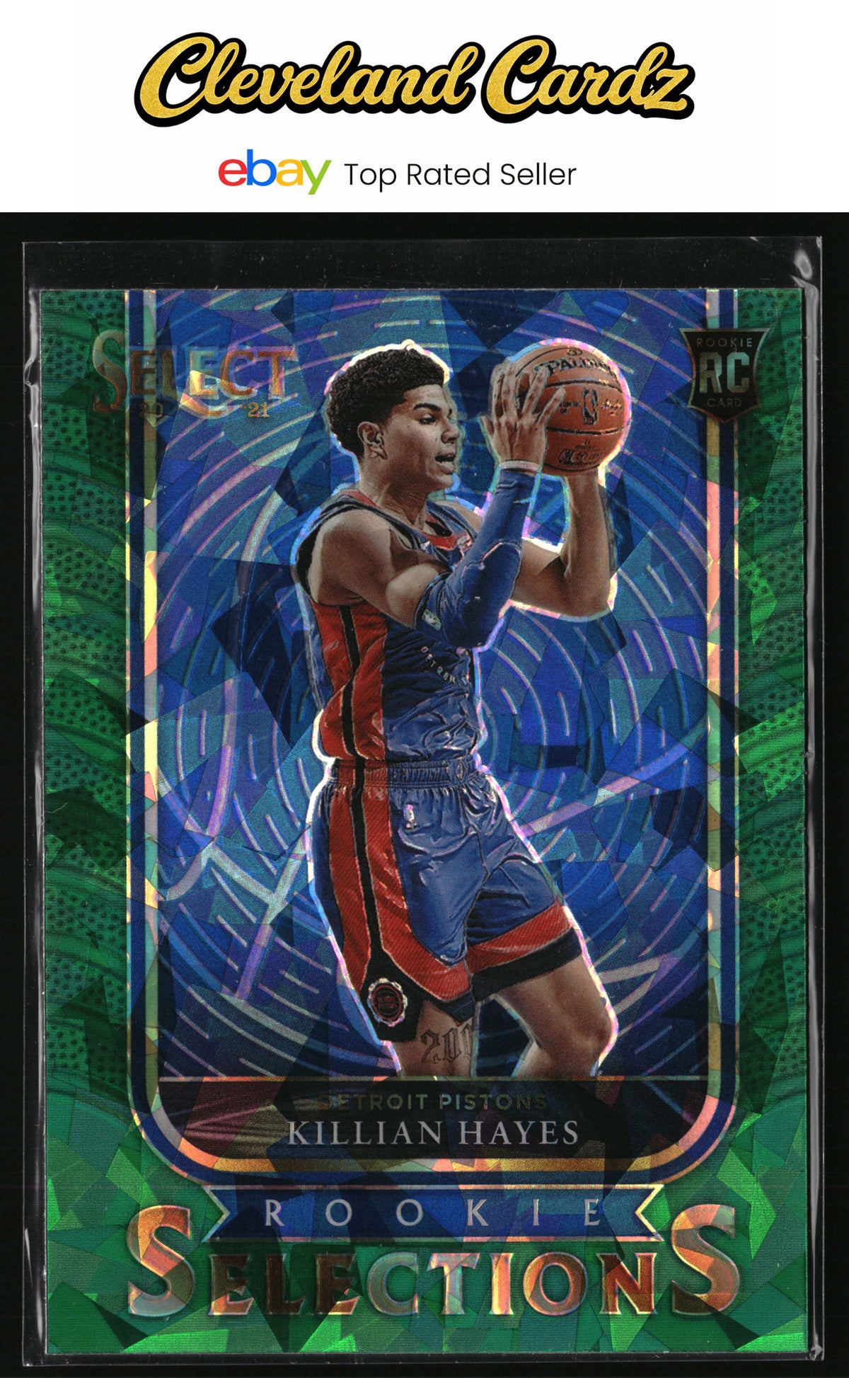 2020-21 Panini Select #8 Killian Hayes Rookie Selections Green