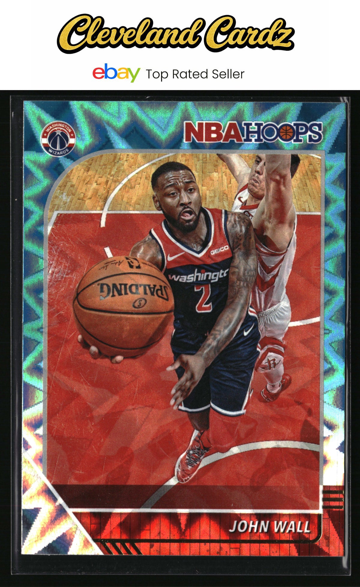 2019-20 Hoops #191 John Wall Teal Explosion