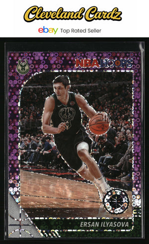 2019-20 Hoops Premium Stock #109 Ersan Ilyasova Prizms Purple Disco