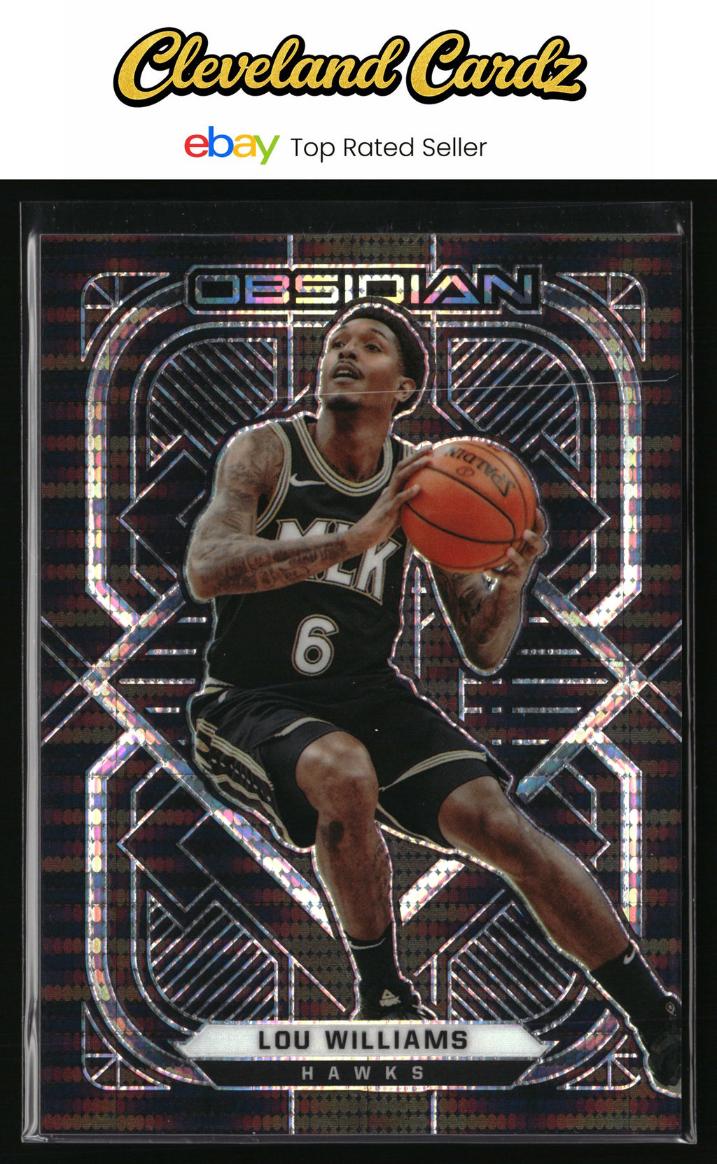 2020-21 Panini Obsidian #48 Lou Williams Electric Etch Asia