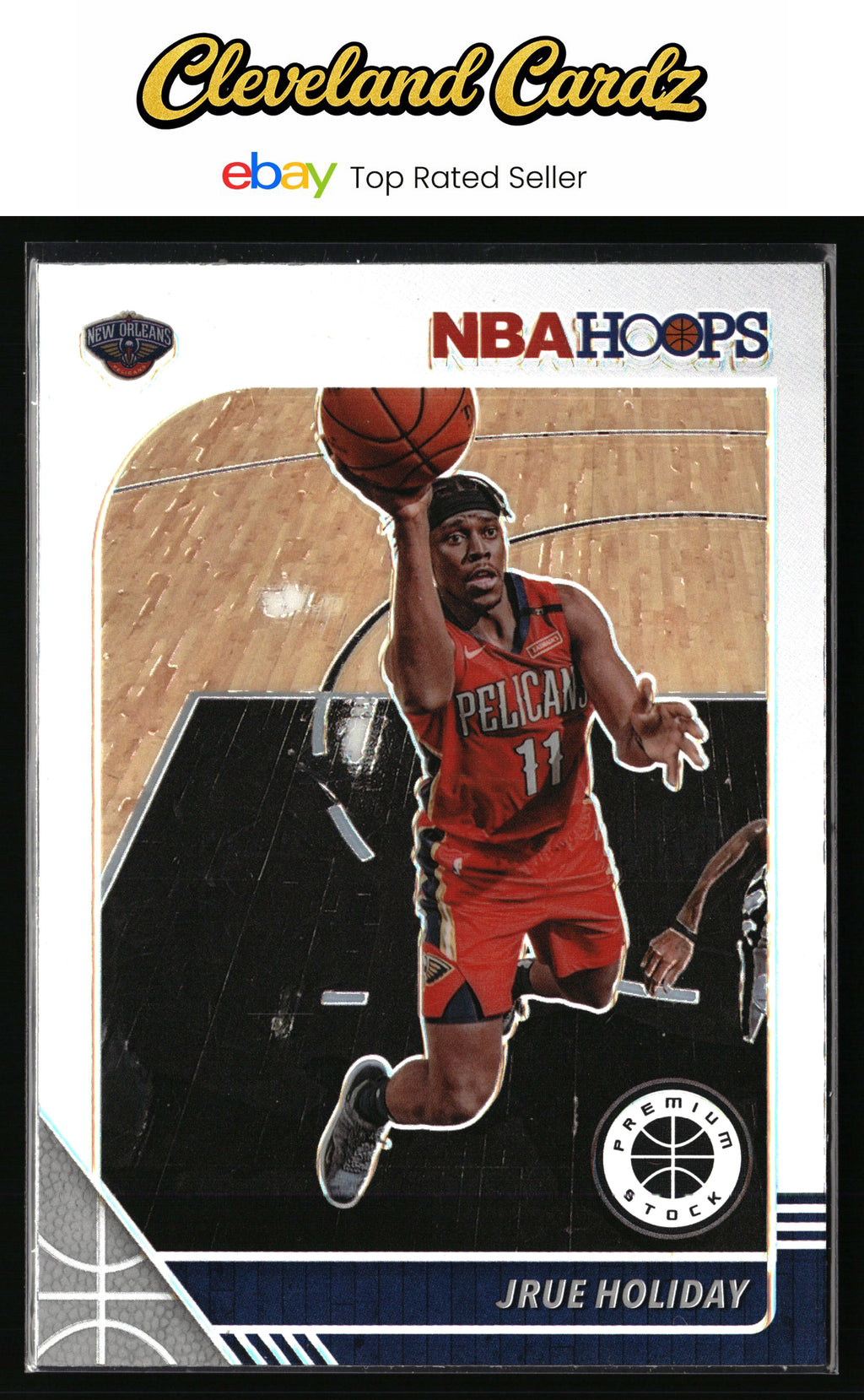 2019-20 Hoops Premium Stock #118 Jrue Holiday Prizms Silver