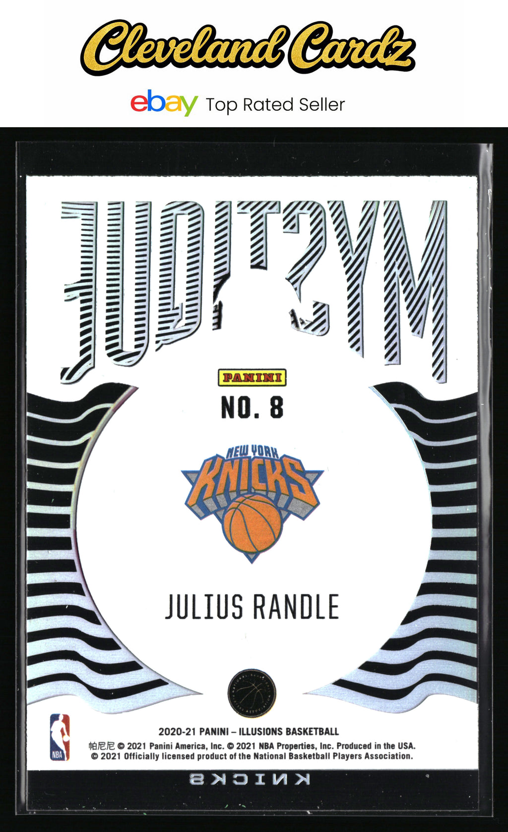 2020-21 Panini Illusions #8 Julius Randle Mystique Emerald
