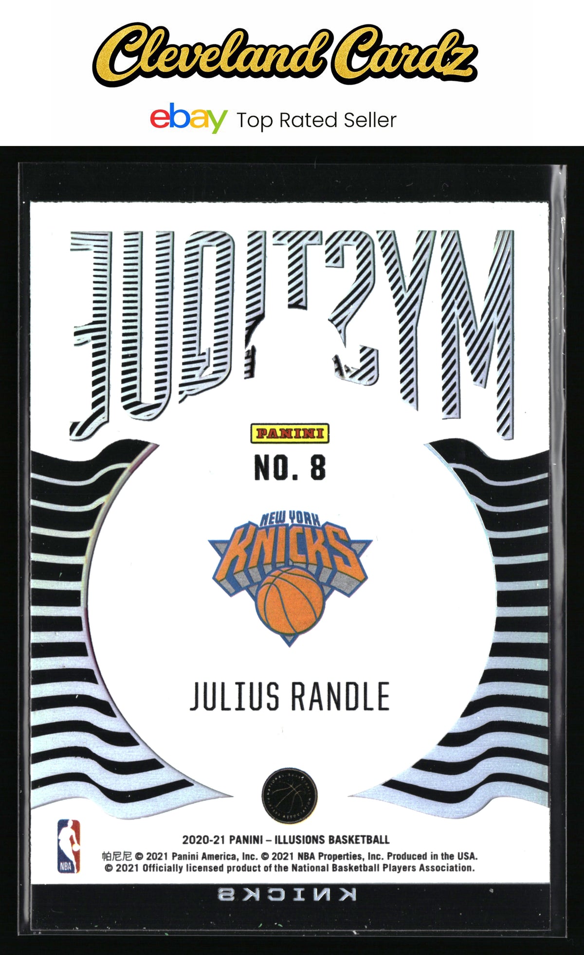 2020-21 Panini Illusions #8 Julius Randle Mystique Emerald