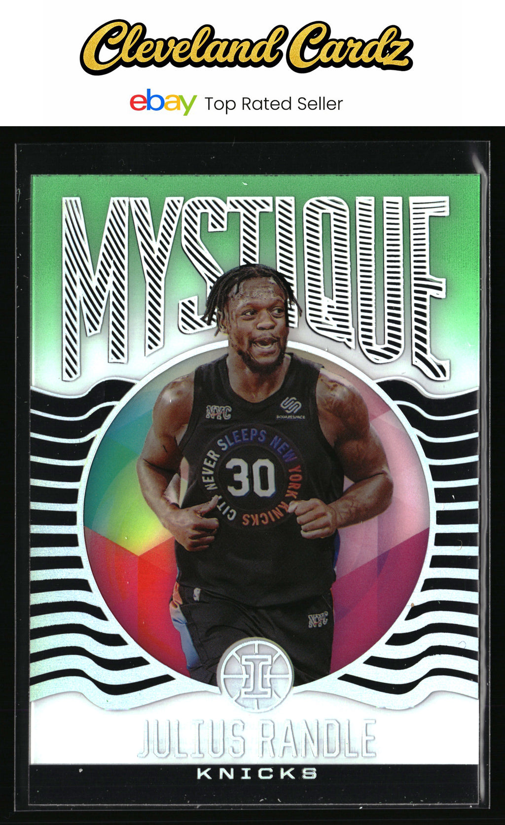 2020-21 Panini Illusions #8 Julius Randle Mystique Emerald