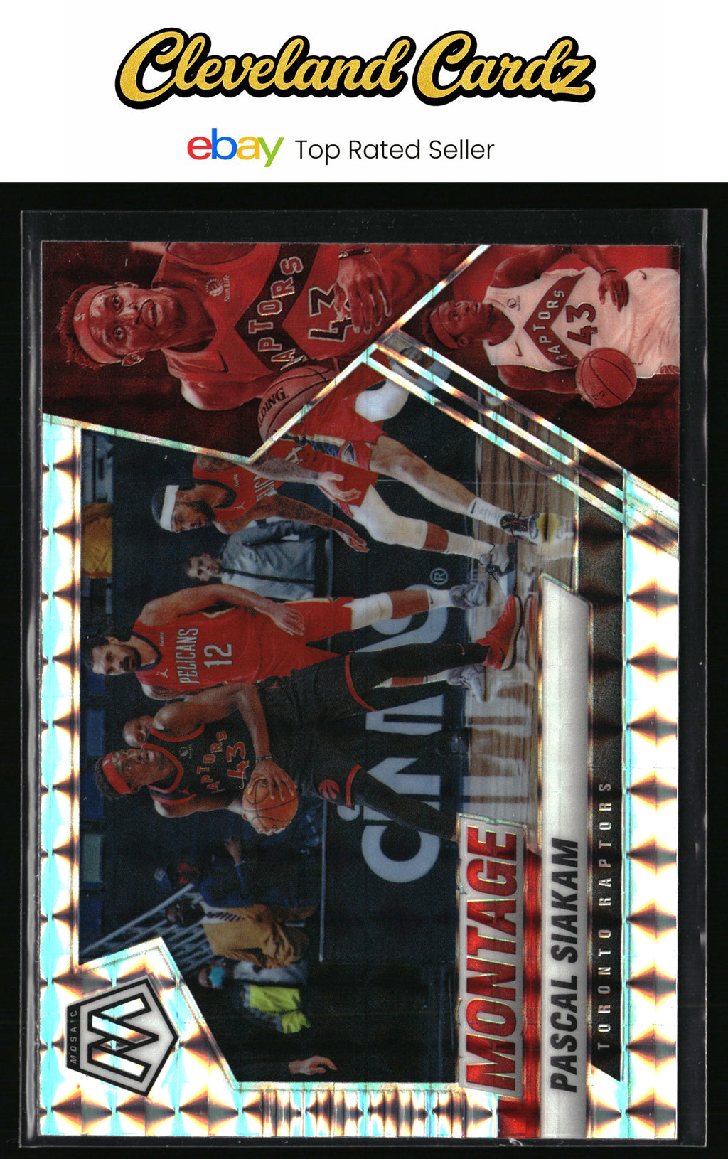 2020-21 Panini Mosaic #8 Pascal Siakam Montage Mosaic