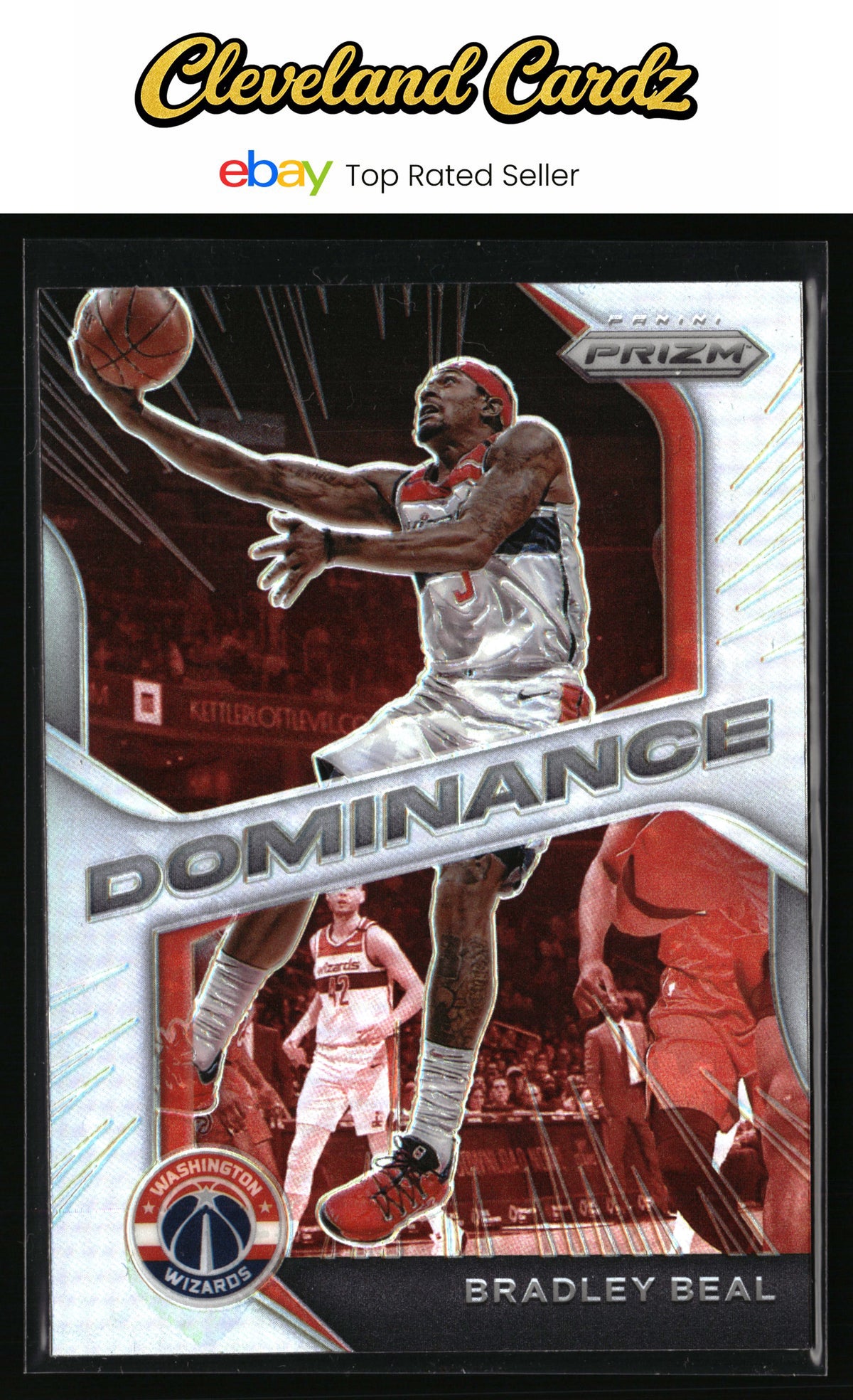 2020-21 Panini Prizm #3 Bradley Beal Dominance Prizms Silver
