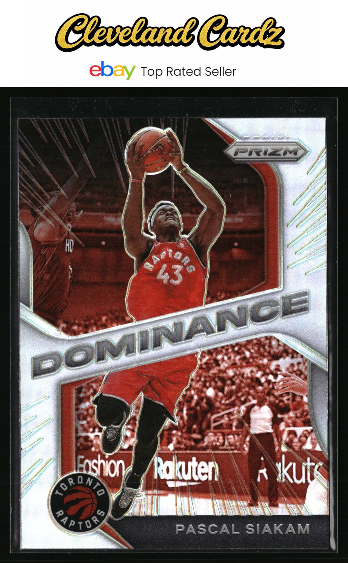 2020-21 Panini Prizm #20 Pascal Siakam Dominance Prizms Silver