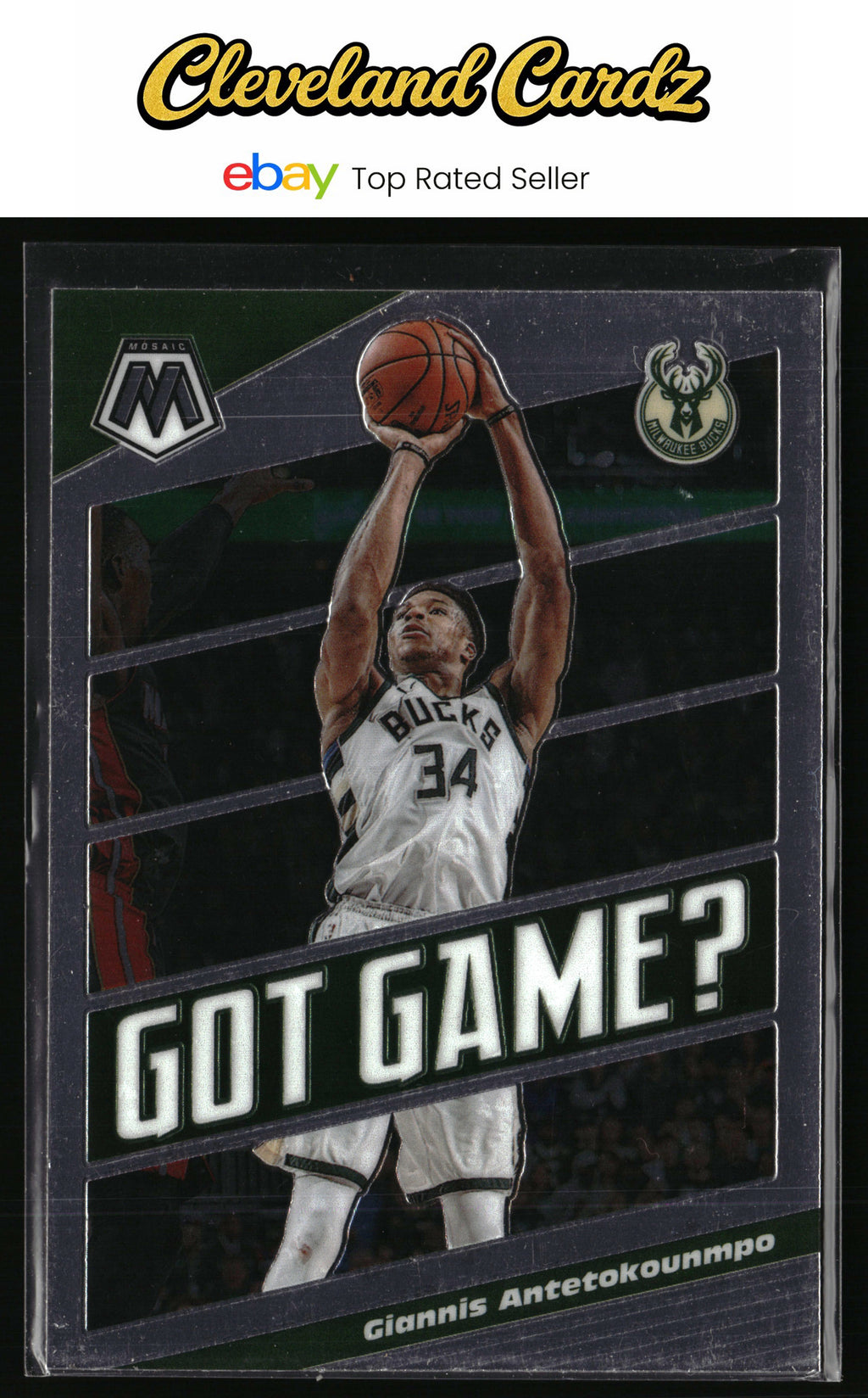 2019-20 Panini Mosaic #25 Giannis Antetokounmpo Got Game?