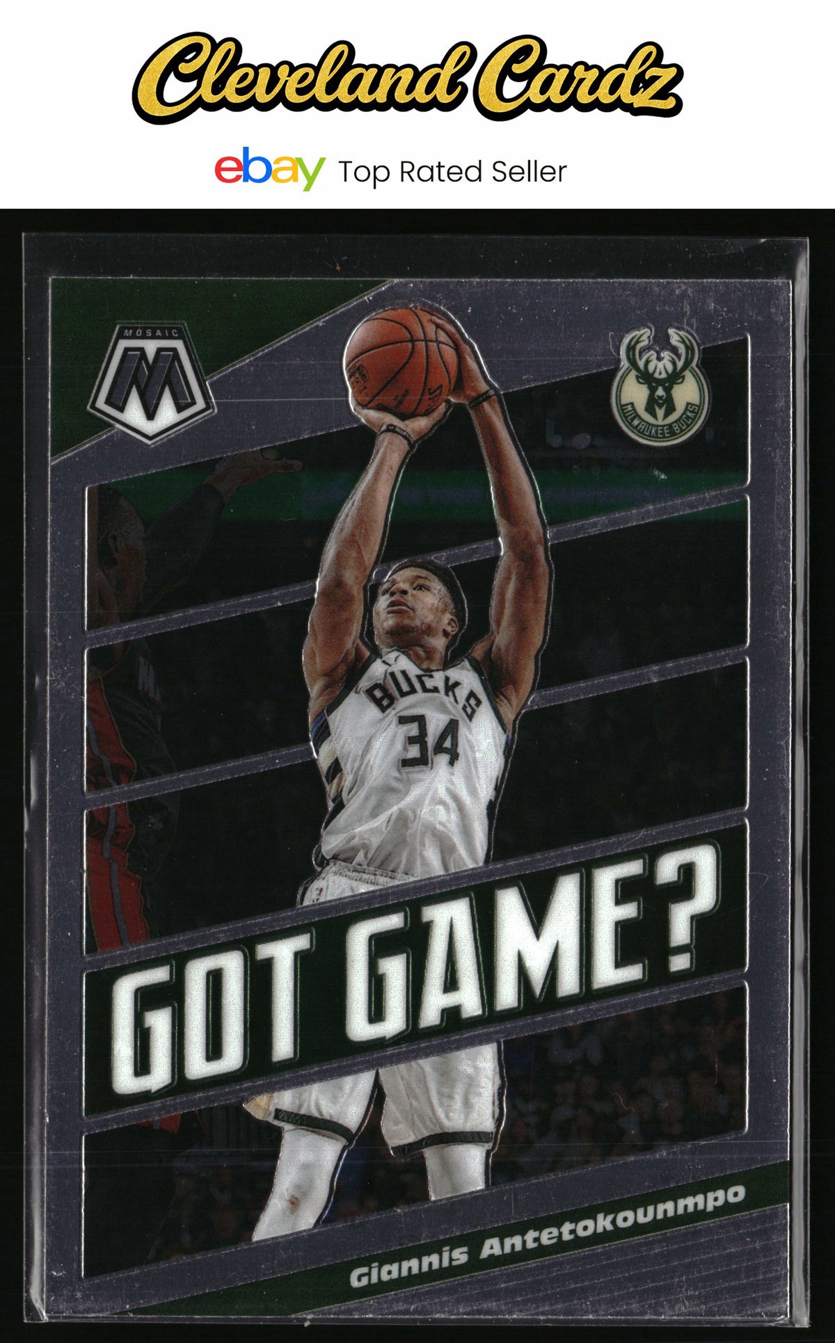 2019-20 Panini Mosaic #25 Giannis Antetokounmpo Got Game?