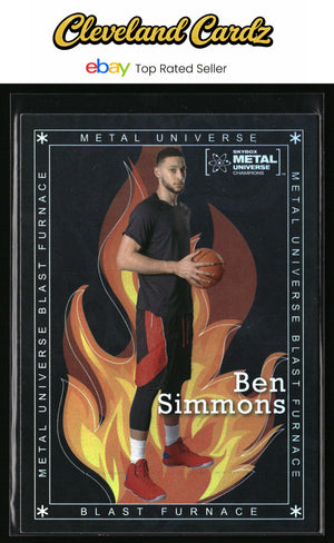 2021 SkyBox Metal Universe Champions #BF-10 Ben Simmons Blast Furnace