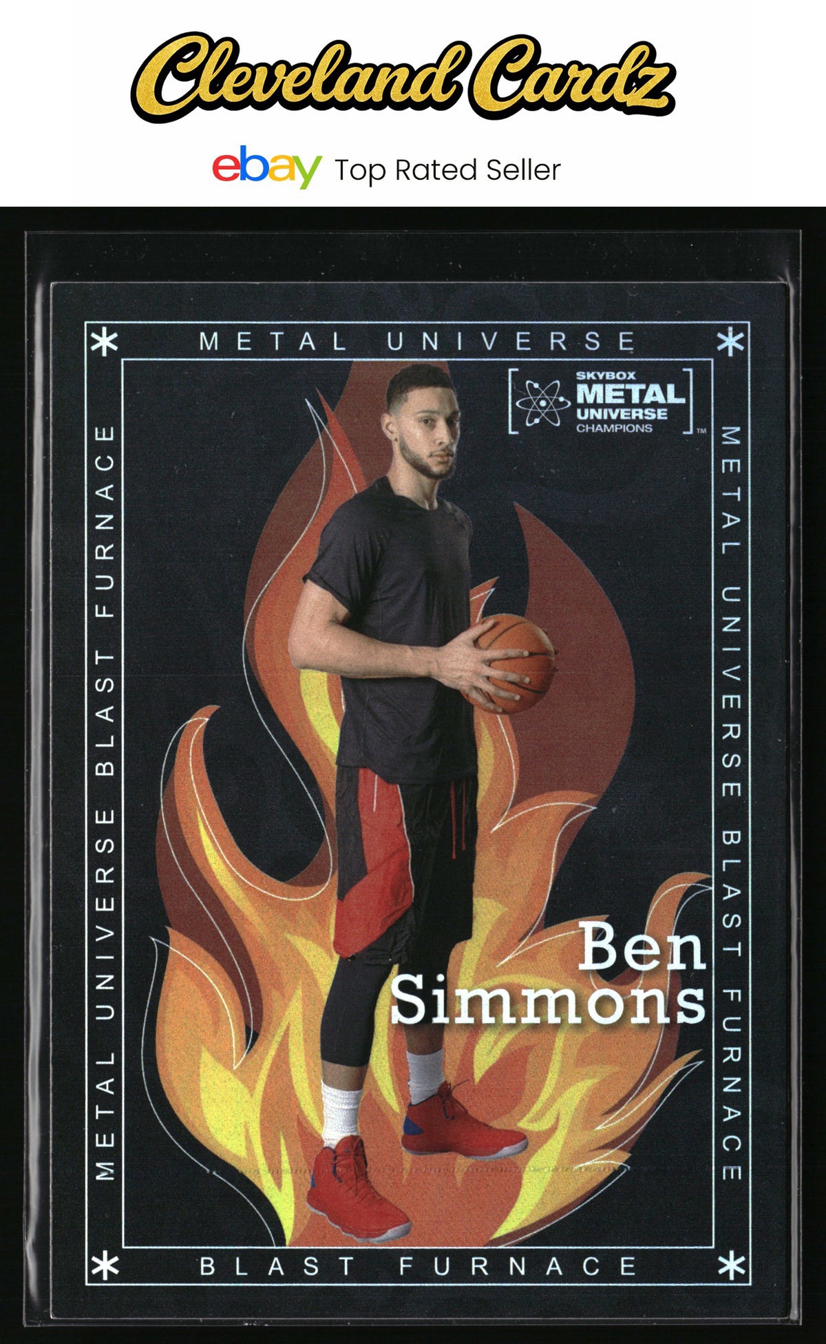 2021 SkyBox Metal Universe Champions #BF-10 Ben Simmons Blast Furnace