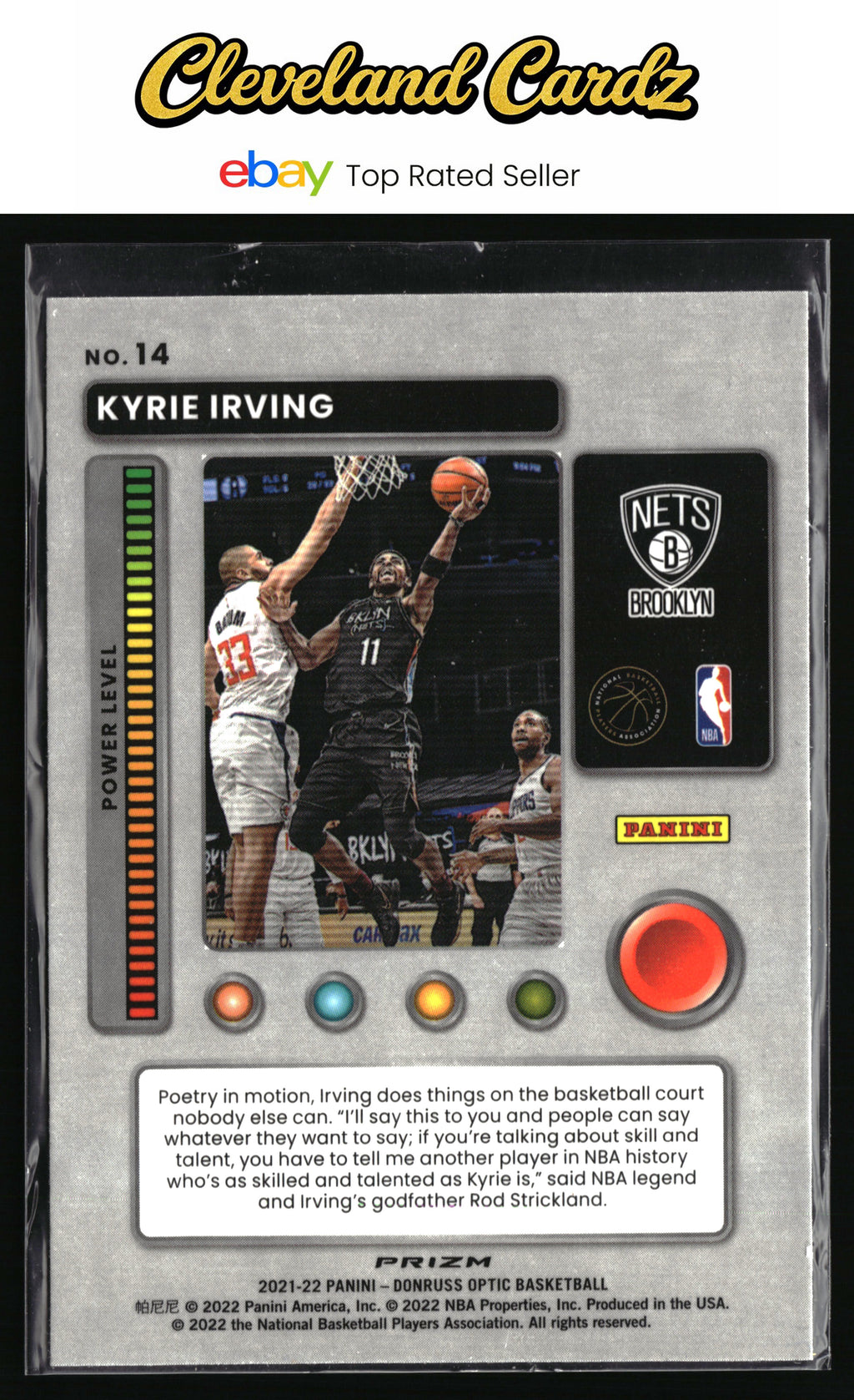 2021-22 Donruss Optic #14 Kyrie Irving T-Minus 3...2...1 Purple