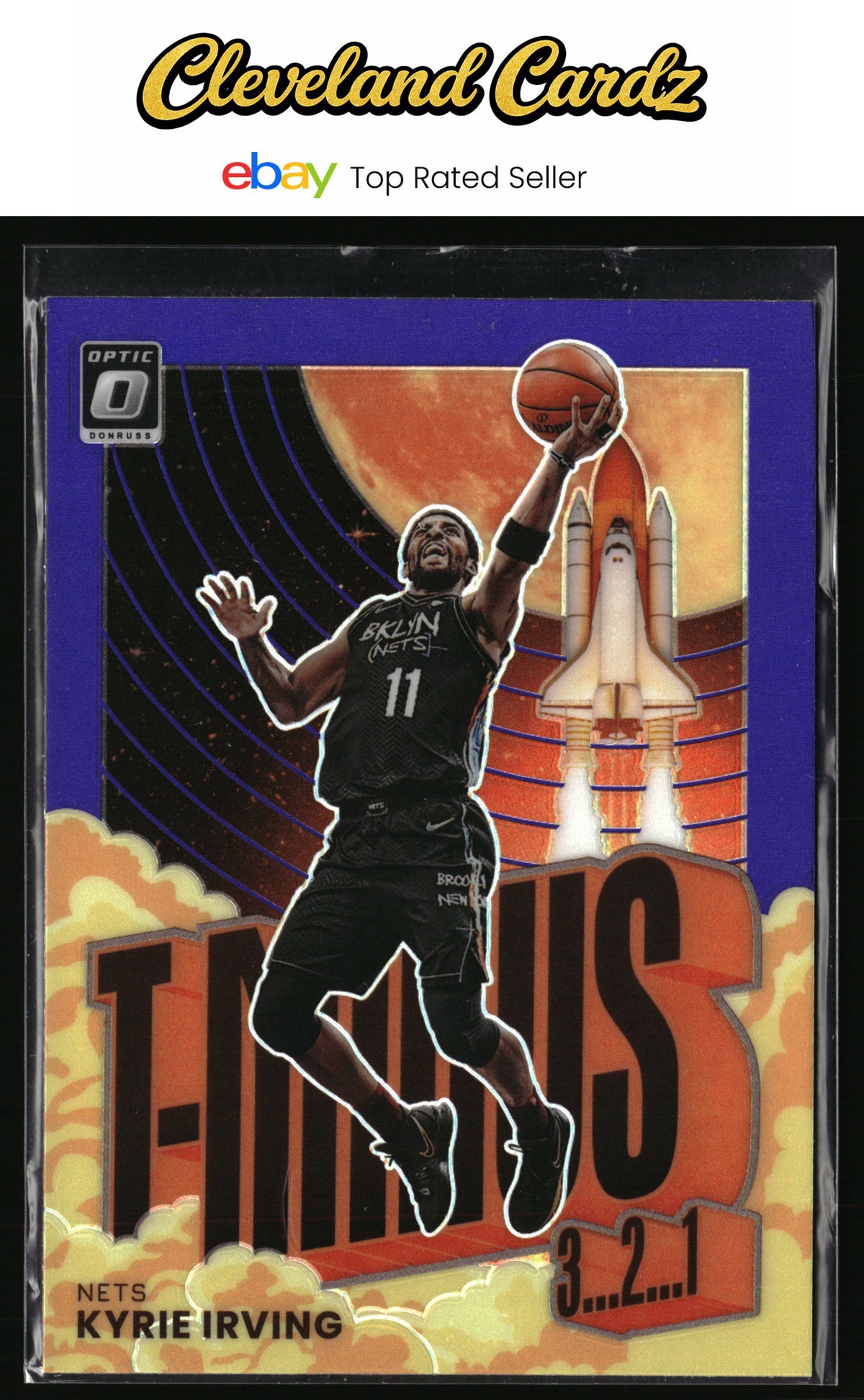 2021-22 Donruss Optic #14 Kyrie Irving T-Minus 3...2...1 Purple