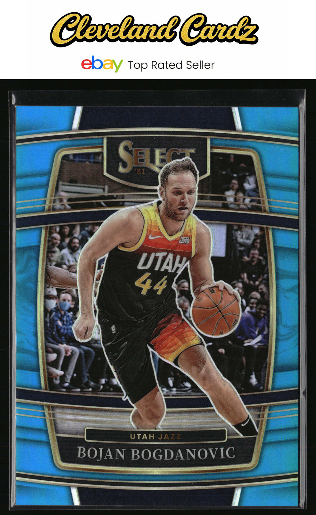 2021-22 Panini Select #69 Bojan Bogdanovic Light Blue Prizms #/299