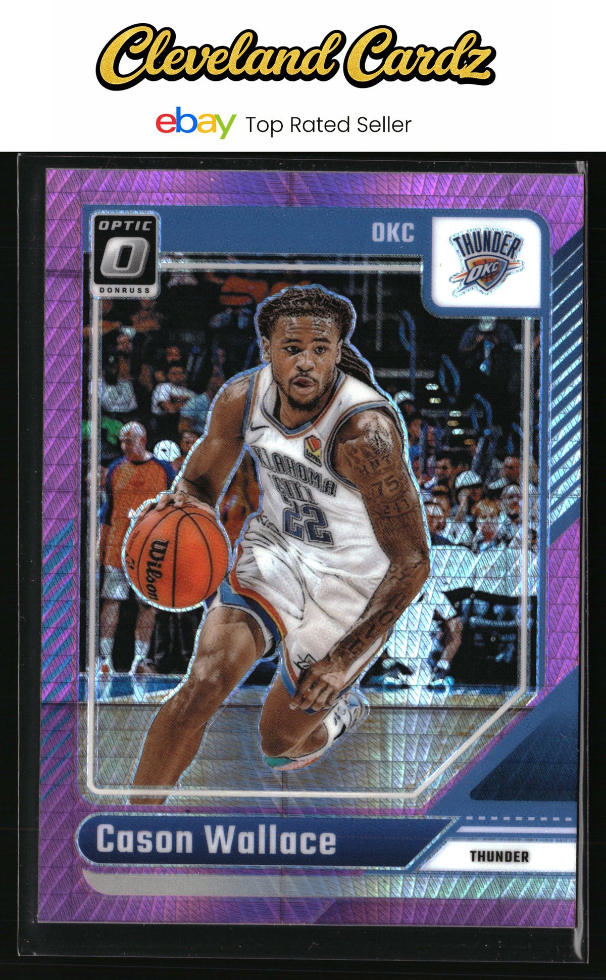 2024-25 Donruss Optic #191 Cason Wallace Hyper Pink