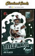 2024 Donruss Elite #7 Joe Flacco Title Waves Green