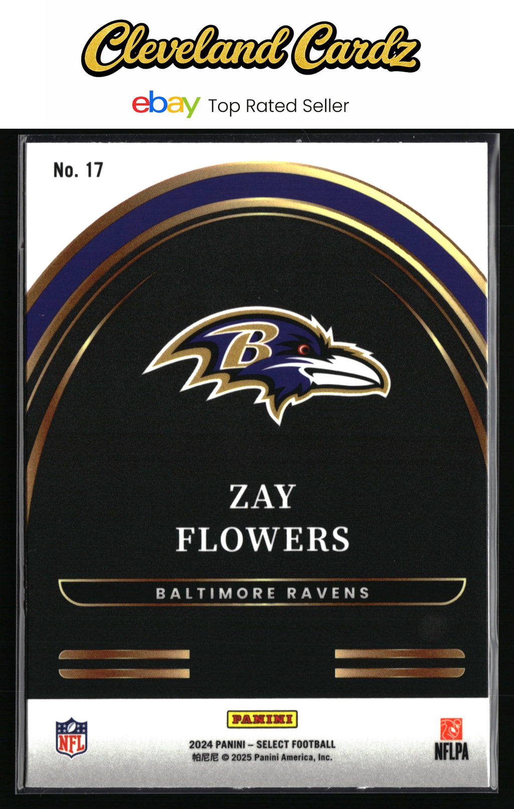 2024 Panini Select #17 Zay Flowers Select Future