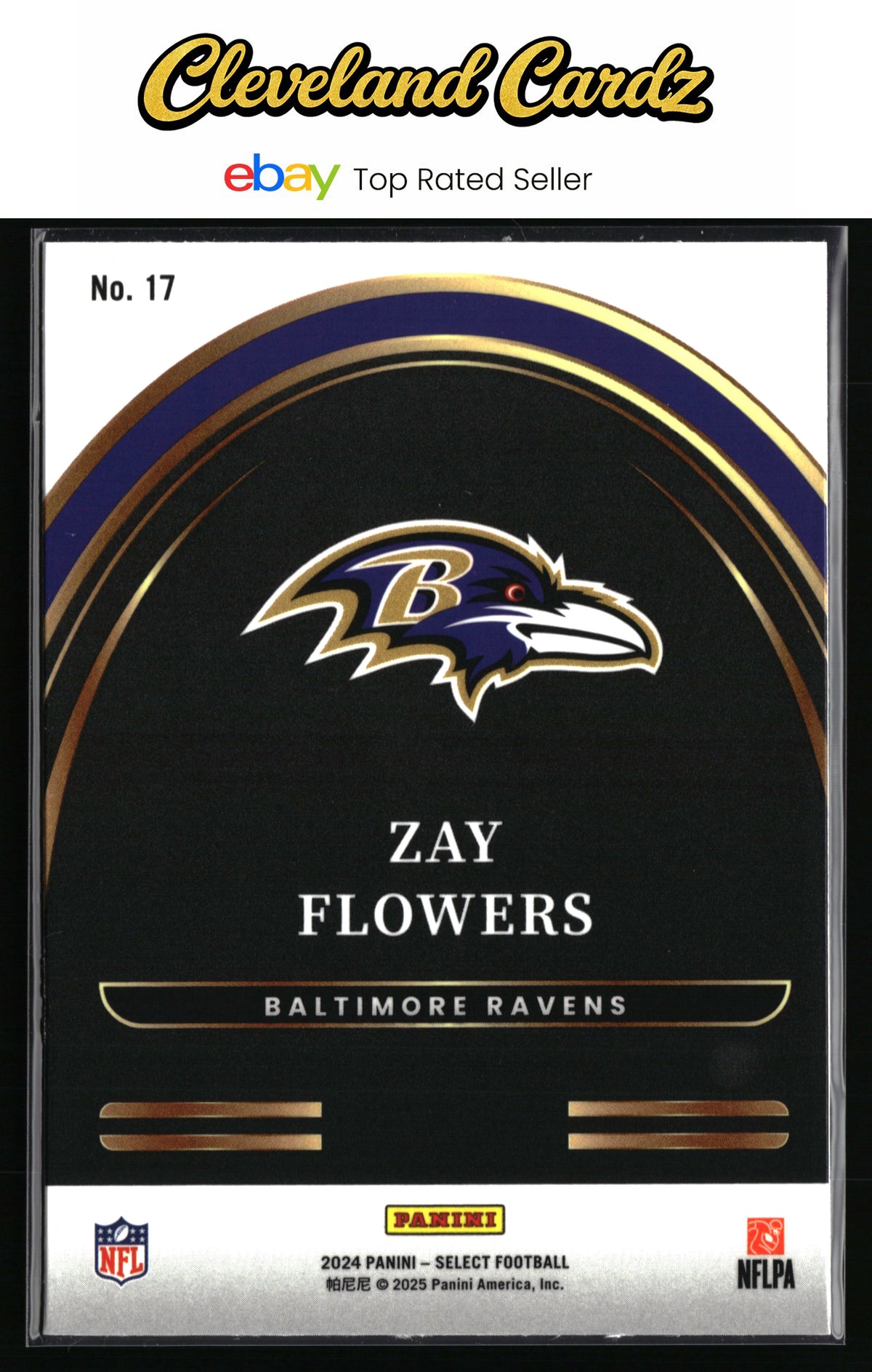 2024 Panini Select #17 Zay Flowers Select Future