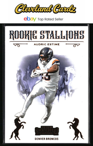 2024 Panini Contenders #22 Audric Estime Draft Class Contenders Bronze