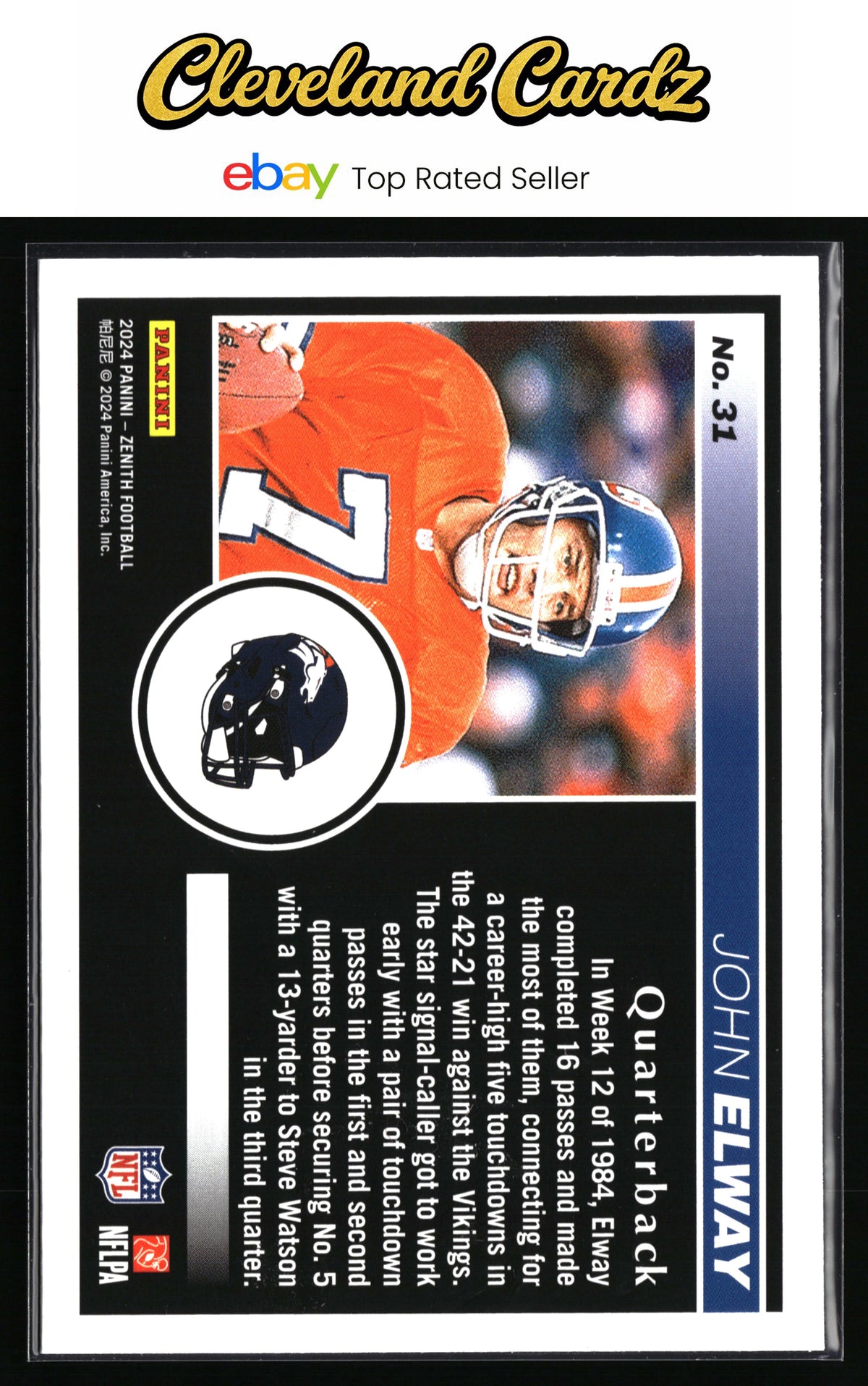 2024 Panini Zenith #31 John Elway