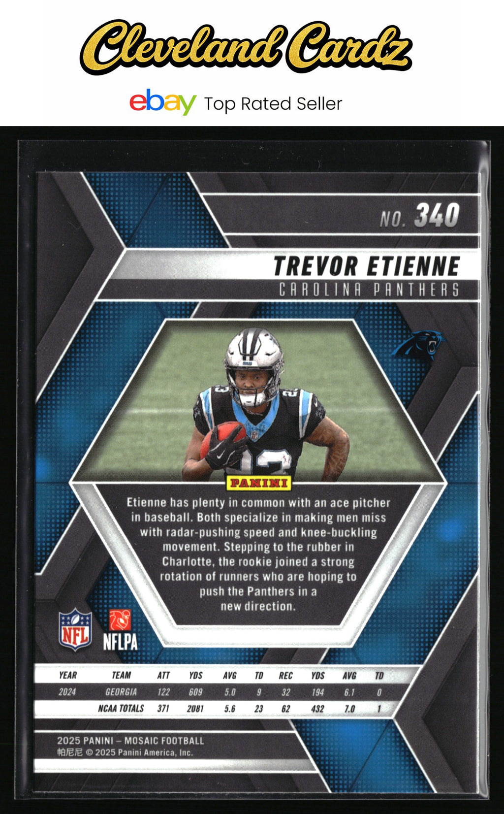 2025 Panini Mosaic #340 Trevor Etienne