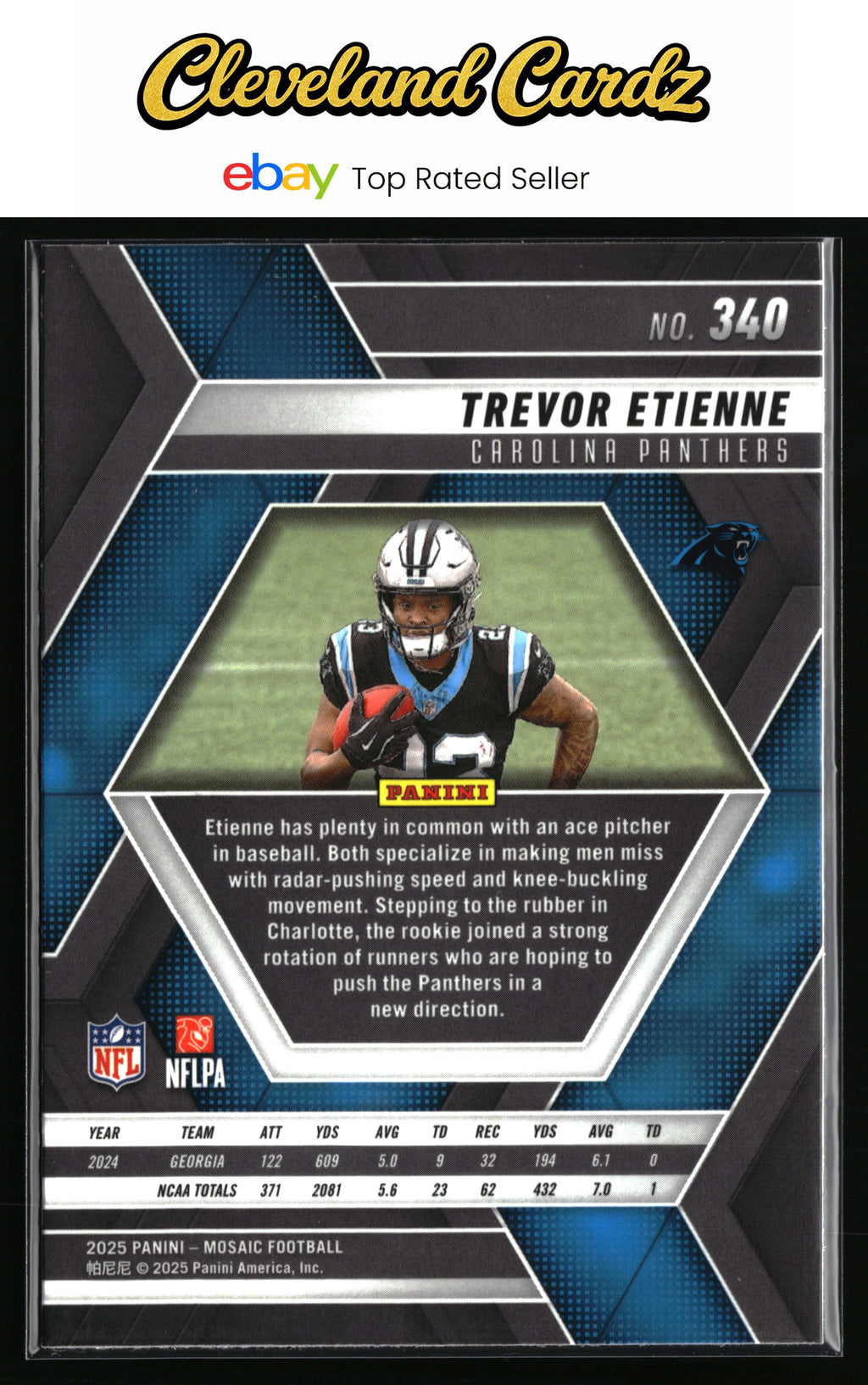 2025 Panini Mosaic #340 Trevor Etienne