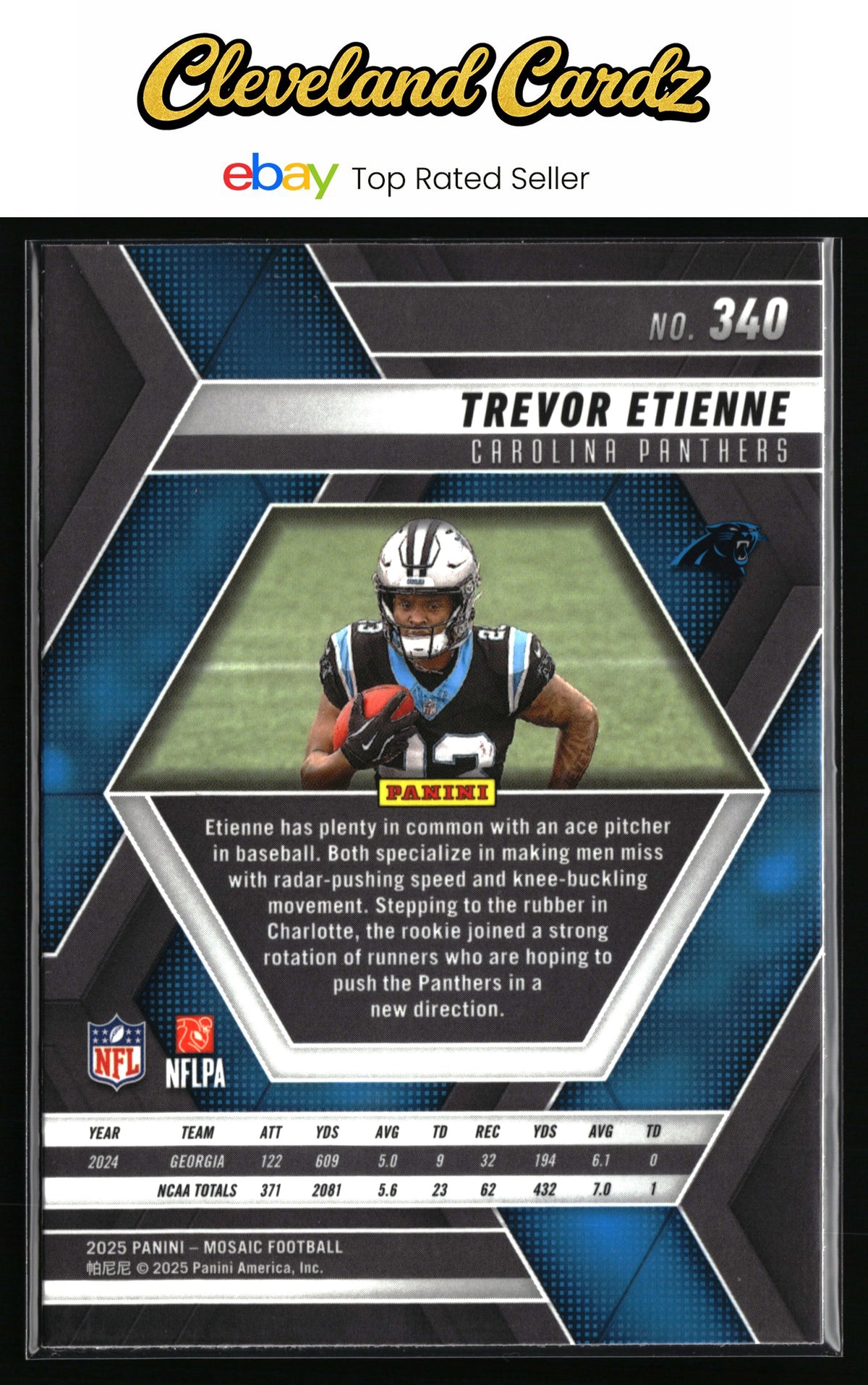 2025 Panini Mosaic #340 Trevor Etienne
