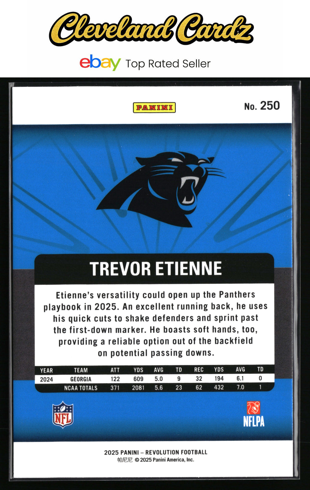 2025 Panini Revolution #250 Trevor Etienne