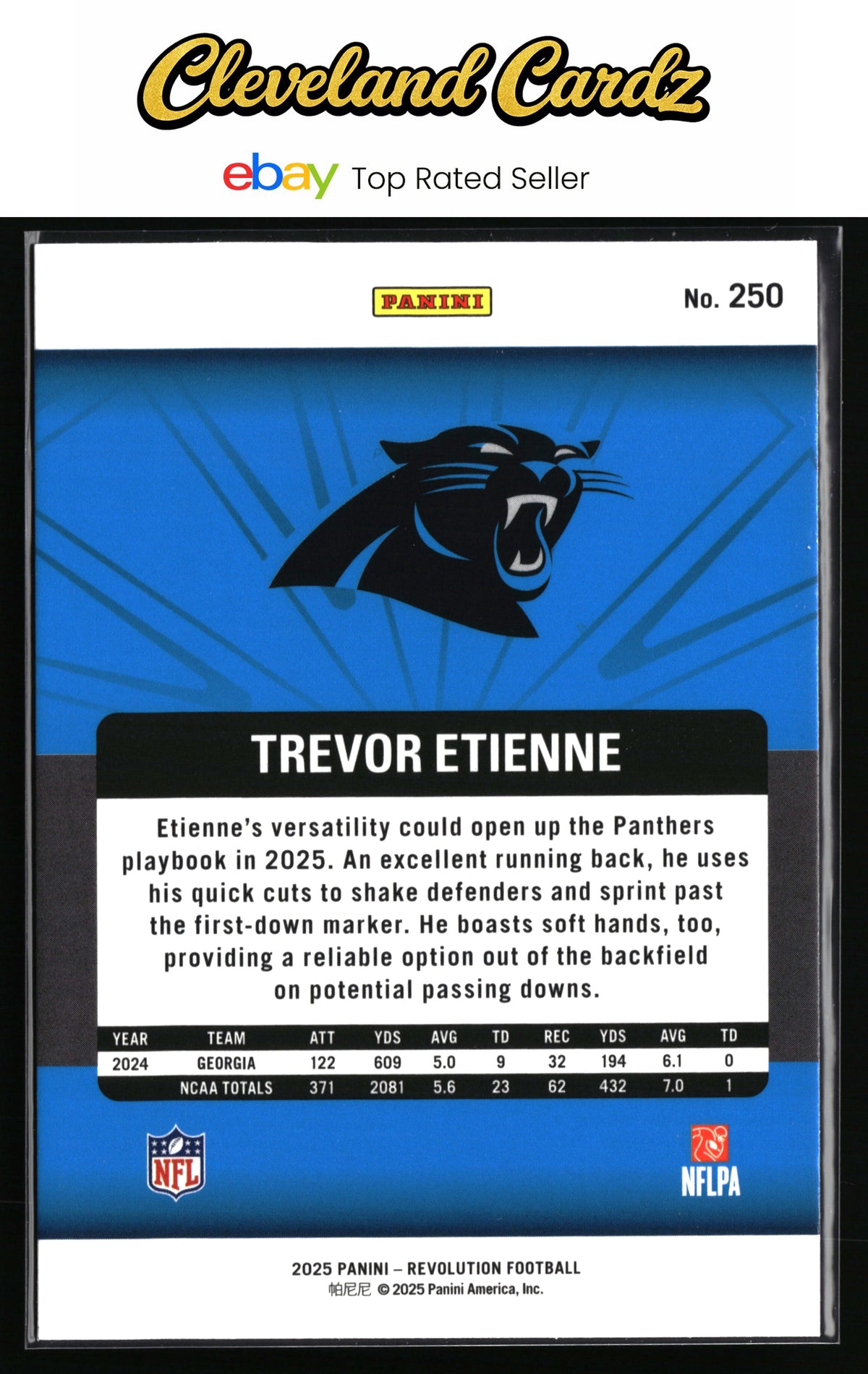 2025 Panini Revolution #250 Trevor Etienne
