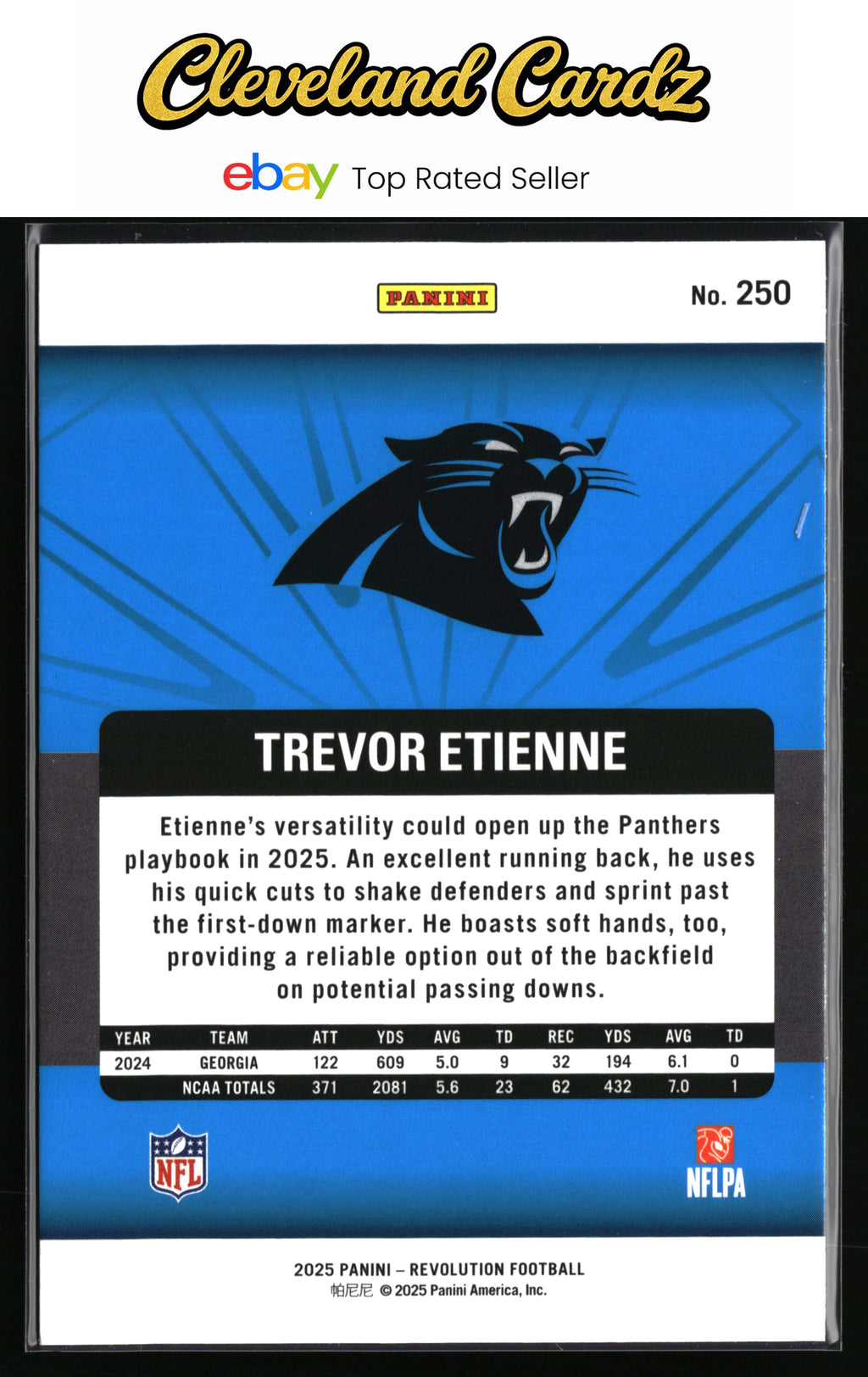 2025 Panini Revolution #250 Trevor Etienne