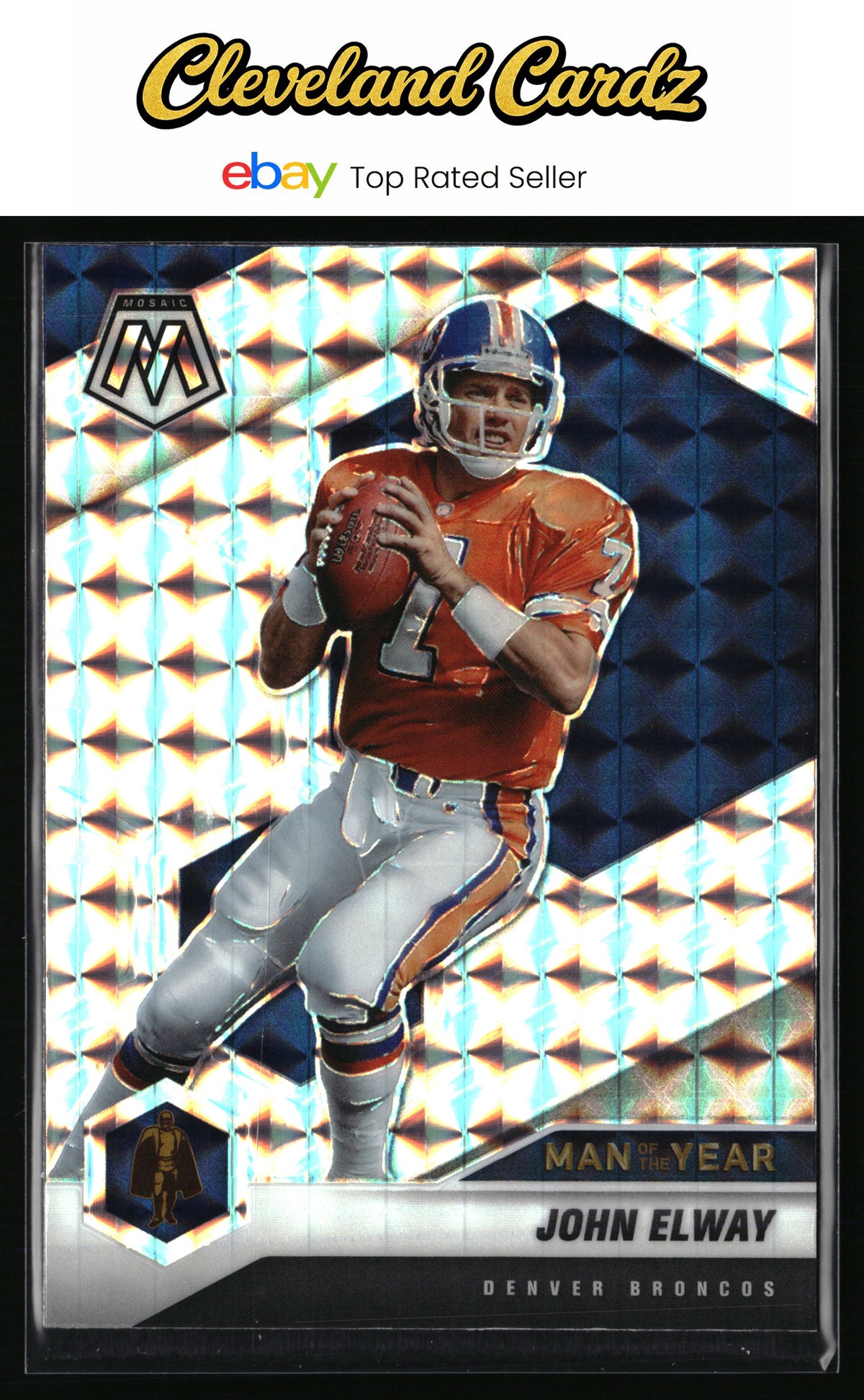2021 Panini Mosaic #279 John Elway Prizm